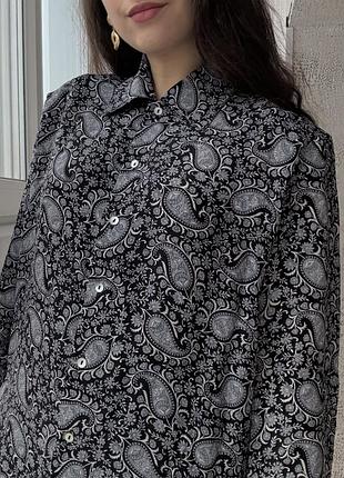 Шовкова сорочка cotswold вінтажна шовк пейслі