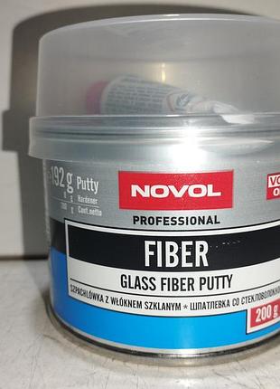 Шпаклевка со стекловолокном novol fiber 0,200 кг