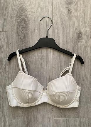 H&m білий купальник верх 75в ліф від купальника