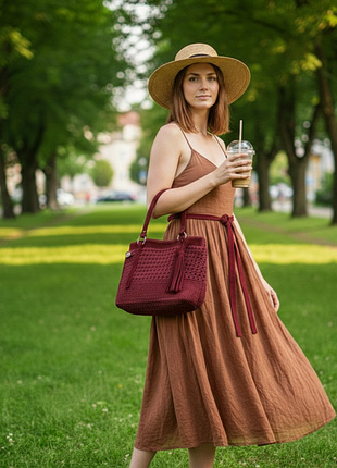 Сумка плетеная/вязаная 7