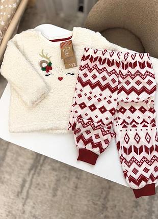 Теплий костюм / піжама / домашній одяг для дівчинки