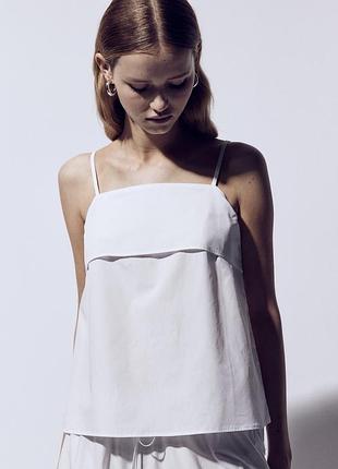 Білий топ h&m