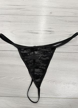 Трусики стрінги ажурні на резинці