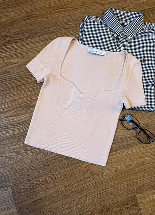 Топ вискозный в рубчик