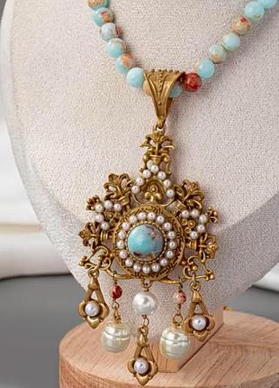 Кольє намисто камінь 2