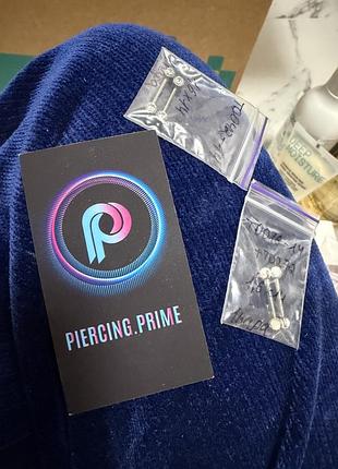Пірсинг прайм штанги pircing prime титанові титан