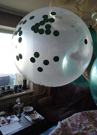 Воздушные шары с блестками