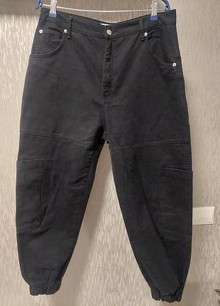 Джогери джинсові чорні жіночі, розмір хл