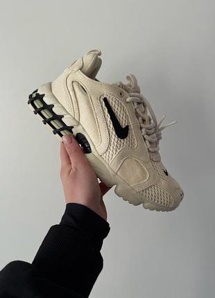 Кросівки nike air zoom spiridon x stussy beige