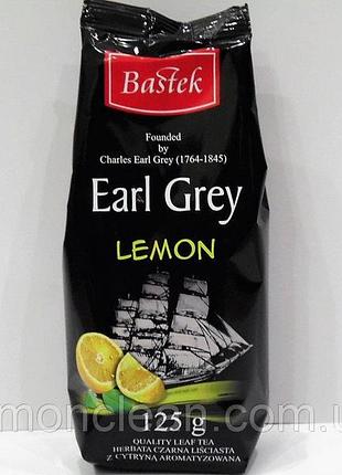 Чай черный среднелистовой рассыпной с бергамотом bastek earl grey lemon, 125г 824051113