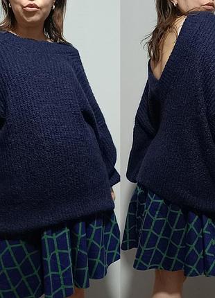 Essential antwerp синий мохеровый свитер relou, м 9