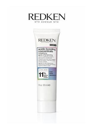 Кондиціонер для інтенсивного догляду за хімічно пошкодженим волоссям redken acidic bonding concentrate conditioner 30 ml