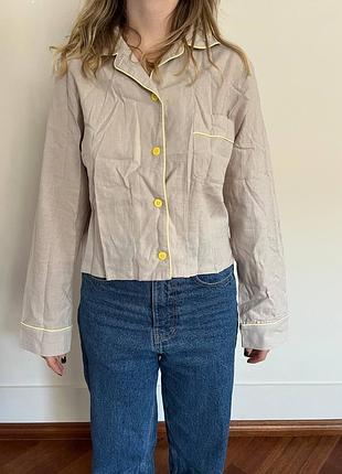 Піжамна сорочка harper's з льону, розмір m, нова з біркою