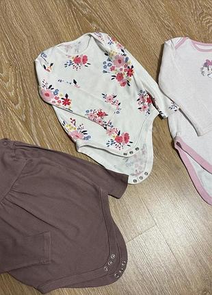 Боді з довгим рукавом 9-12-18-24 міс, ціна за один