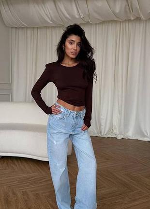 Жіночий повсякденний віскозний лонгслів кофта