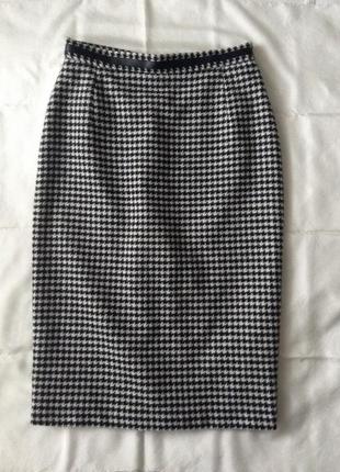 🟢вовняна спідниця з твіду.