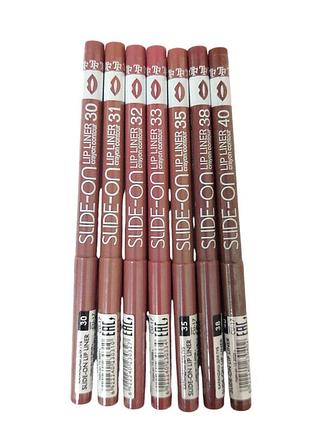 Набор карандашей для губ triumph slide-on 7 в 1 механический триумф tf