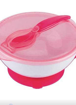 Тарілка з присоскою і ложка, babyono