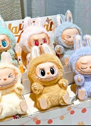 Лабубу брелок в подарунковій коробці labubu м'яка іграшка сюрприз