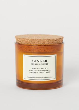 Ароматическая свеча h&m home ginger имбирь