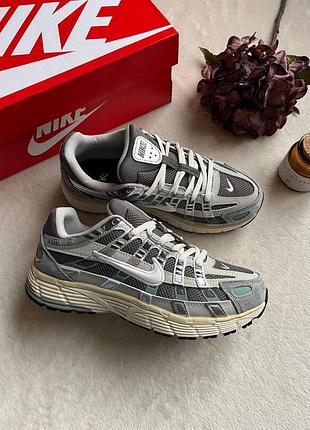 Кросівки жіночі nike p-6000 grey green