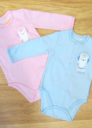 Теплий боді для немовлят байка (зріст 80 см) синій