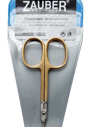 Ножиці для кутикули 13 мм zauber для шкіри 01-158g