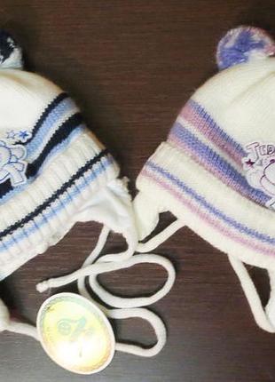 Шапочка для новорожденных (окружность головы 38-40см)