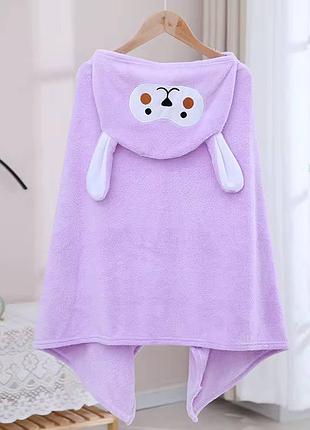 Дитячий рушник - куточок з капюшоном мікрофібра 140*70 см