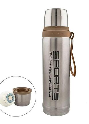 Термос из нержавеющей стали 550 мл sports стальной