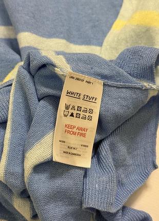 Льняной джемпер колорблок 7