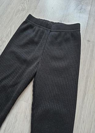 Лосіни в рубчик, 92 розмір. чорні 2