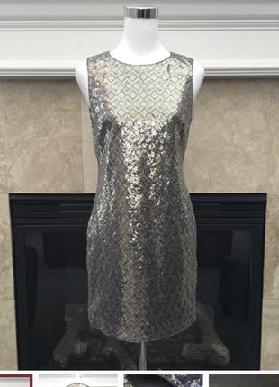 Короткое платье с пайетками, блестящее вечернее платье,3 фото