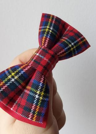 Краватка-метелик шотландка дитячий4 фото