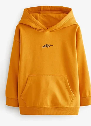 Желтая толстовка кофта худи свободного кроя с капюшоном next 9-10 лет