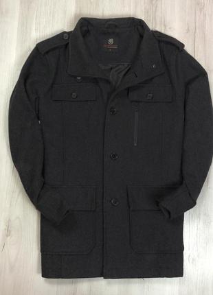 F9 пальто полушерстяное темно-серое burton