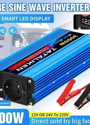 Инверторы totaliken 12v-220v 3000w 12v/220v (чистый синус!)