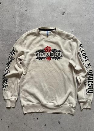 Чоловічий світшот h&m trust & honesty 5