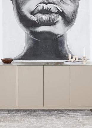 Буфет "крістіано" аврора голд + бежевий