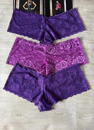 Красивые кружевные трусы 3 пари