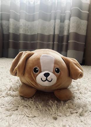Іграшка-подушка собака мʼяка