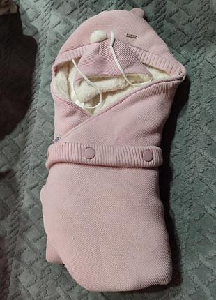 Конверт-кокон для новорожденного и шапочка в подарок!!!