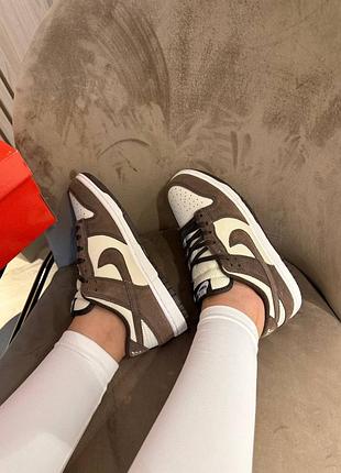 Nike dunk low retro brown beige