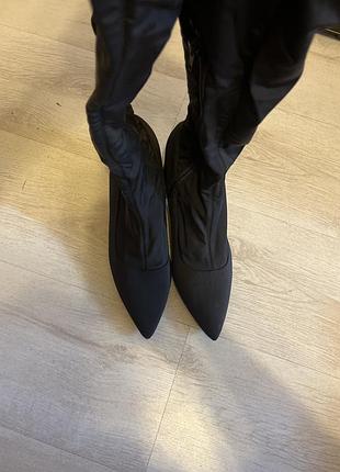 Стильні ботфорти-панчохи forever 21 (сша) з гострим носком