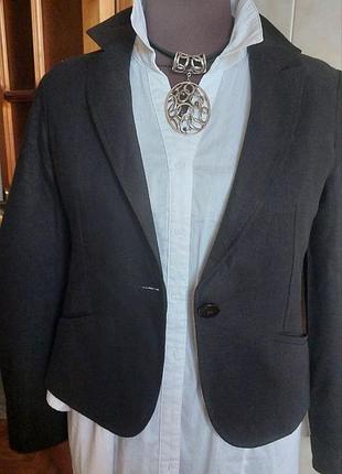 Жакет піджак льон, колір насичено чорний