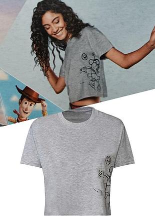 Женская укороченная футболка disney lidl размер m; l
