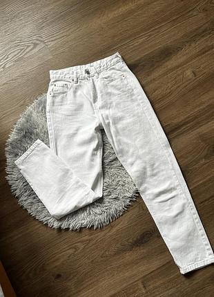 Джинси мом білі