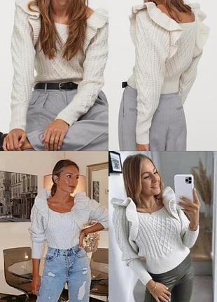 Стильный винтажный джемпер, свитер, свитерок h&m размер м