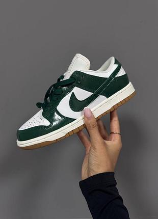 😍 женские кроссовки nike sb dunk "green ostrich” (2)