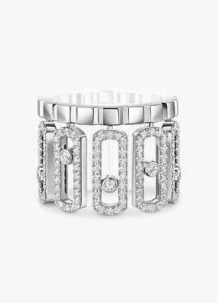 Messika move iconica ring каблучка срібло 925 проби з цирконами